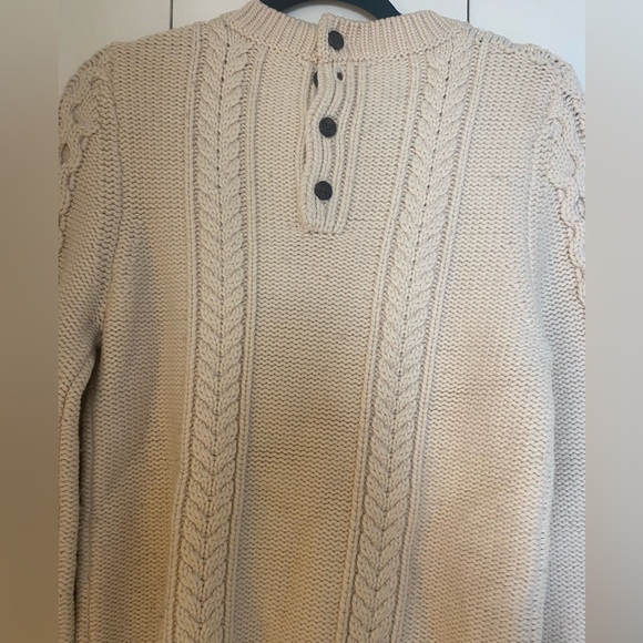 Misha Nonoo Cream Cableknit Wool sweater - Picture 3 of 3
